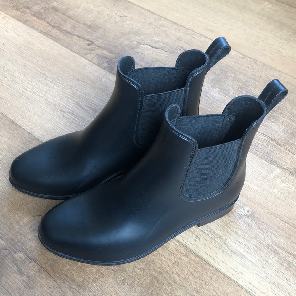Black Rain Boot Bootie 8W